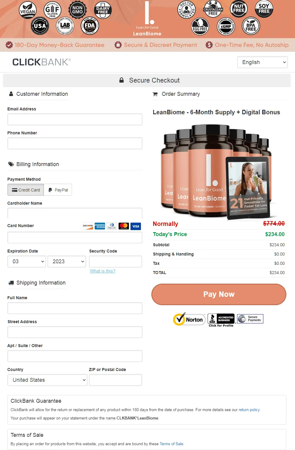 Ikaria Lean Belly Juice LeanBiome - Order Page